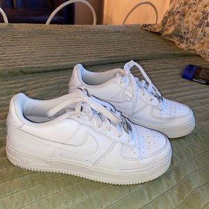 White Nike Air Force 1s